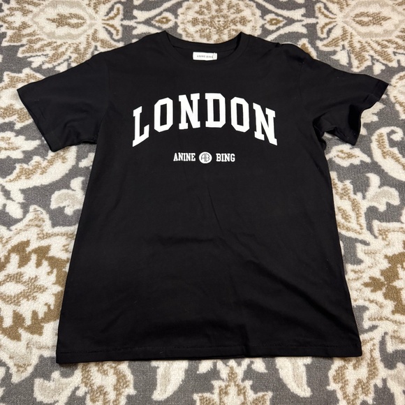Woman’s Anine Bing London Short Sleeve Tee - Picture 1 of 4